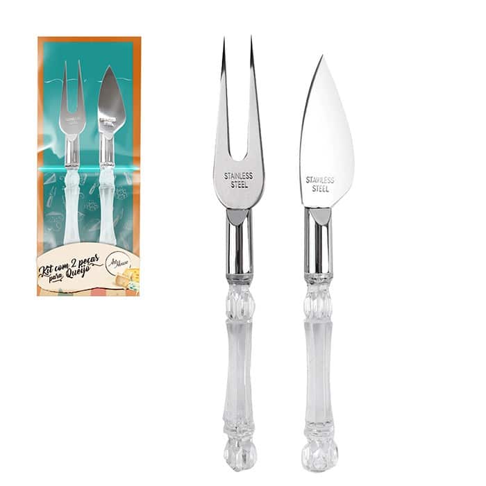 kit 2 peças para queijo