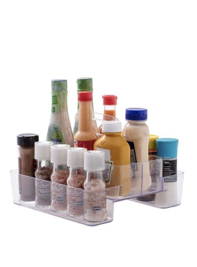 Organizador Acrílico Duplo Com Alça 33x22x18cm