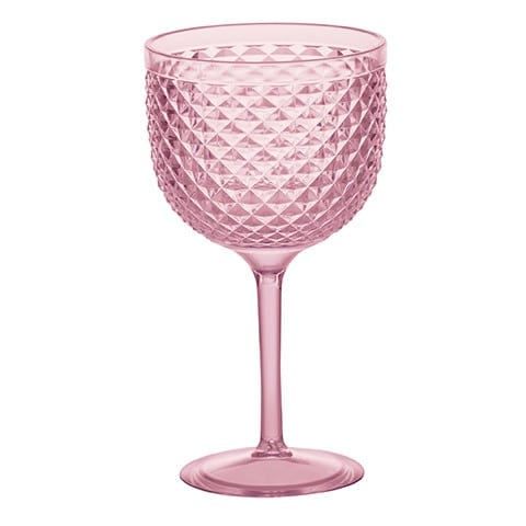 Taça Gin Acrílico Luxxor Paramount - 600ml - Rosa