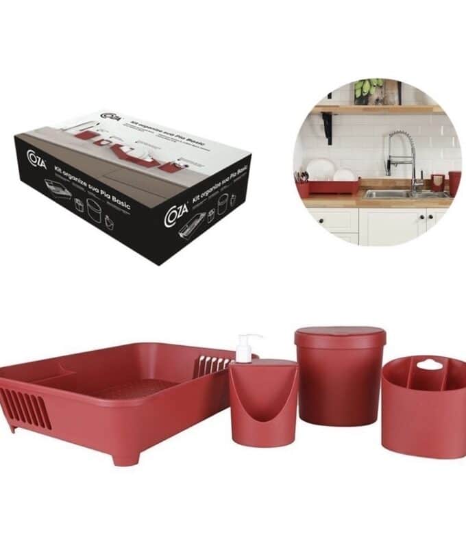 Kit Organizadores Basic Coza Brinox - Cozinha - Pia