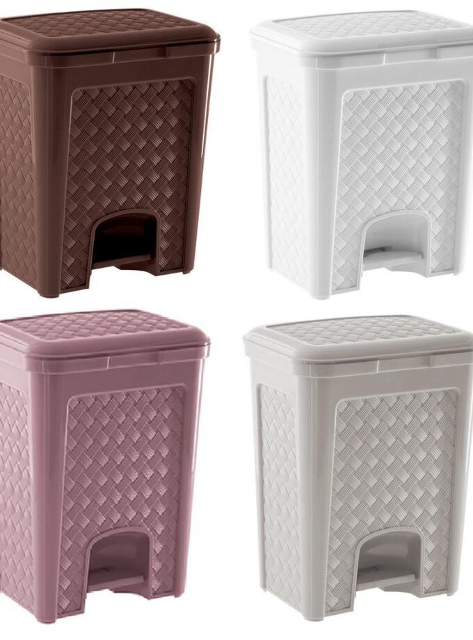 Lixeira Rattan 7 Litros Com Pedal - Paramount